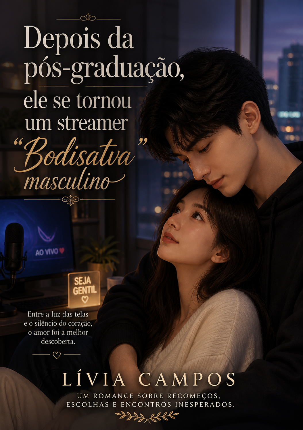 Depois da pós-graduação, ele se tornou um streamer "Bodisatva" masculino